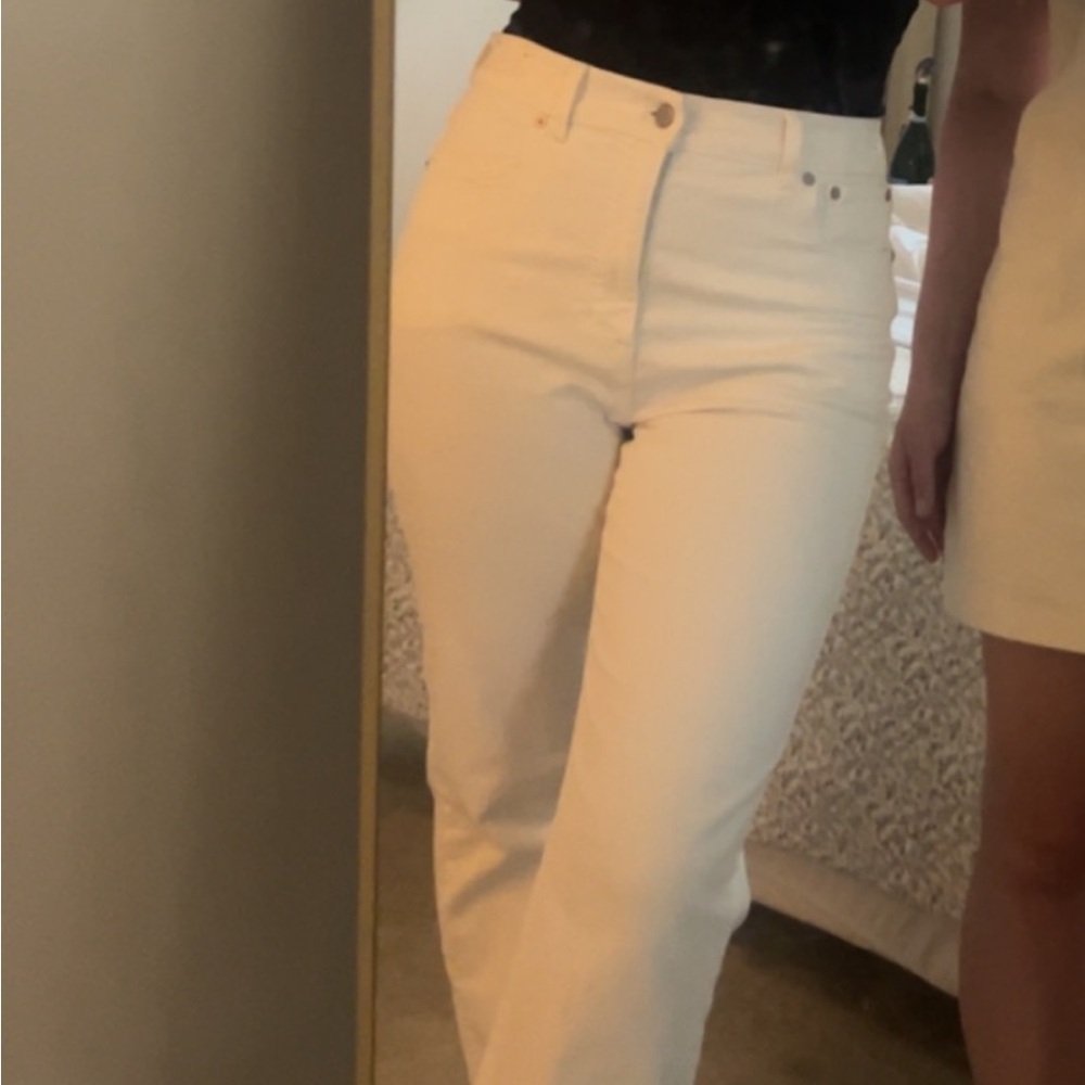 Madewell White Jeans High Waisted